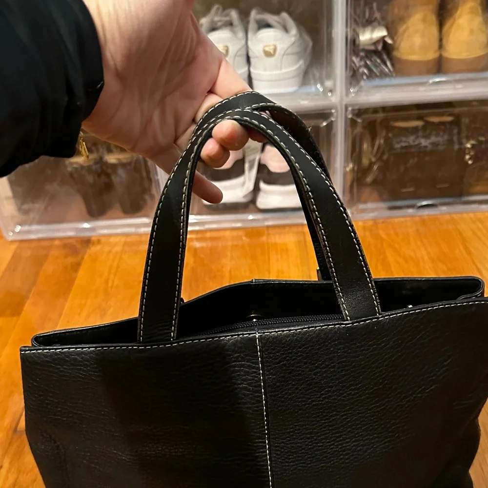 Burberry Black Leather Satchel - Picture 6 of 16